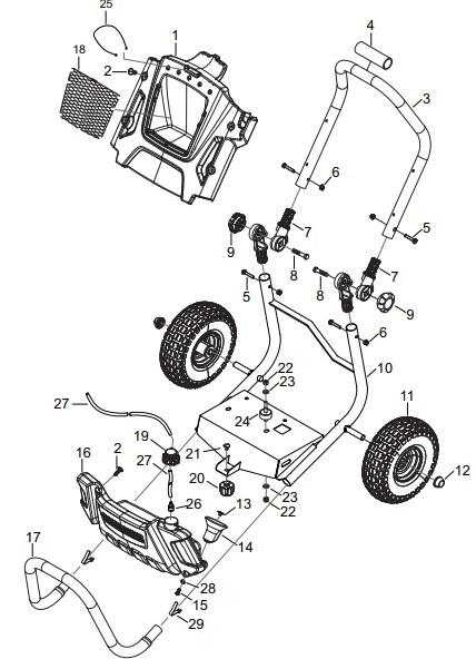 KARCHER G2800XH power washer repair parts & manual